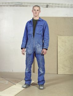 Coverall Men, Charles Freger, French Bleu, Work Overalls, Sagging Pants, Coverall Jumpsuit, Work Gear, Artist Outfit, Work Uniforms