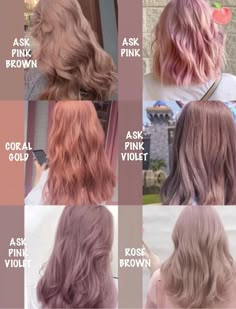 2023 Hair Dye Trends For Women, Graduation Hair Color, Soft Pink Peekaboo Hair, Rosey Brown Hair Color, Different Natural Hair Colors, Hair Color Ideas For Brunettes Natural, Muted Pink Hair Color, Dusty Pink Curly Hair, Cute Hair Colours For Short Hair