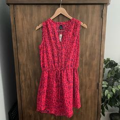 Brand New With Tags, Never Worn. Has An Open V-Neck, Hits Just Above The Knee. Gap Summer V-neck Dress, Chic Gap V-neck Dresses, Chic V-neck Dress By Gap, Chic V-neck Dresses By Gap, Gap Pink Sleeveless Dress, Pink Sleeveless Dress By Gap, Pink Sleeveless Gap Dress, Gap Dress, Above The Knee