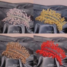 Crown Pageant, Crystal Wedding Crown, Hair Accessories Crown, Couple Ring Design, Crystal Crown Wedding, Henna Night, Wedding Henna, Easy Handmade