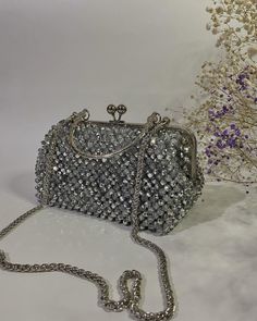 Pearl Bag,crystal Bag,handmade Bag,beaded Bag,luxury Bag,personalized Bag,luxury Crystal Bag,elegant Evening Bag,shining Handbag,blue Bag - Etsy Türkiye Luxury Clutch With Mobile Phone Bag And Top Handle, Luxury Pouch Bag With Pearl Handle, Silver Luxury Clutch Shoulder Bag, Luxury Silver Clutch Shoulder Bag, Luxury Rectangular Phone Clutch, Luxury Pouch Evening Bag With Pearl Handle, Luxury Clutch Shoulder Bag With Pearl Handle, Luxury Evening Bag With Pearl Handle, Silver Shoulder Bag For Party