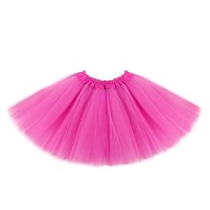 PRICES MAY VARY. Premium quality - This hot pink tutus for girls is made of high-quality polyester with satin waistband, skirt length of 30cm (11.8in), elastic waist, maximum stretch of 90cm (35.5in). One size fit for 4-12 years old. Various colors, perfect for Party dressing. High light in the crowd - This pink tutu skirt for girls has an elastic waist to meet different girls' shape needs. 3-layer Tulle design makes the skirt look fluffy. Tutu perfectly match any other costumes. Wear stretch sh Pink Fluffy Skirt, Scene Clothing, Birthday Dance, Pink Tutu Skirt, Princess Halloween Costume, Girls Halloween Outfits, Character Fashion, Girl Tutu Skirt, Toddler Tutu