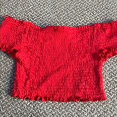 So Cute And Basically Brand New!! Offers Welcome!! From A Boutique Not Actually Altard State Brand Red Stretch Summer Tops, Casual Red Stretch Crop Top, Red Short Sleeve Crop Top For Summer, Trendy Red Crop Top For Summer, Casual Red Crop Top For Day Out, Red Summer Crop Top, Chic Red Crop Top, Casual Red Crop Top For Summer, Red Fitted Summer Crop Top