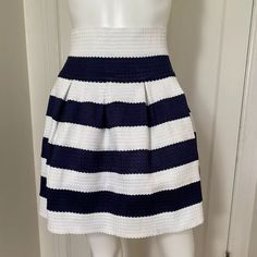 This Blue And White Striped Skirt From Neslay Is Simply Adorable. Size L. Love The Textured Material. So Cute. I Am So Happy You Found My Closet. I Have Over 1,000 Fabulous Items For The Whole Family. No Reasonable Offer Is Ever Refused. Bundle And Save. Please Follow My Closet For More Great Items And Deals. Navy Pleated Mini Skirt, Spring Navy Skort, Preppy Relaxed Summer Skirt, White Full Skort With Lined Skirt, Preppy Blue Skirt For Summer, White Full Skirt Skort With Lining, White Full Skirt Lined Skort, Preppy Blue Summer Skirt, Navy Pleated Skort For Summer