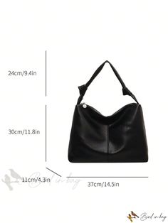 Bird in Bag - Large Faux Leather Shoulder/Tote Bag Trendy Office Hobo Bag With Double Handle, Faux Leather Handheld Shoulder Bag, Trendy Faux Leather Bags For Everyday Use, Trendy Faux Leather Shoulder Bag For Everyday, Trendy Everyday Faux Leather Shoulder Bag, Trendy Large Capacity Faux Leather Hobo Bag, Large Capacity Faux Leather Hobo Bag For Office, Faux Leather Large Capacity Hobo Bag For Office, Trendy Rectangular Faux Leather Hobo Bag