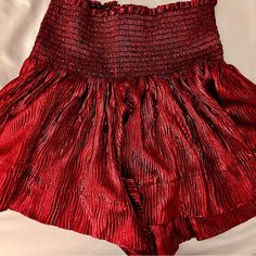 Never Worn. Brand New. Queen Of Sparkles Skort. Shiny Red. Queen Of Sparkles, Sparkle Skirt, Red Color, Womens Skirt, Sparkle, Queen, Brand New, Red, Women Shopping