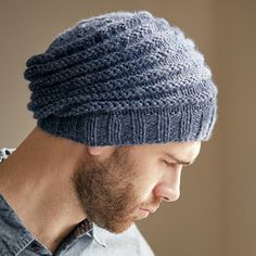 Knitting Patterns, Projects, and Kits at WEBS | Yarn.com Mens Knitted Hat Patterns Free For Men, Mens Knit Slouchy Hat Pattern Free, Chunky Knit Hat Pattern Men, Mens Chunky Hat Knitting Pattern Free, Mans Hat Knitting Pattern, Mens Knitted Headband Pattern, Mens Hat Knitting Patterns, Mens Hat Pattern, Beanies Men