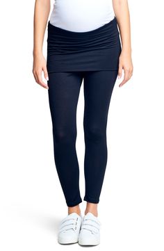 With their comfy stretch and elasticized underbelly support, these sleek leggings are the ones you'll be reaching for over and over again. Style Name:Maternal America Belly Support Maternity Leggings. Style Number: 5632942. Available in stores. Leather Blouse, Belly Support, Stylish Maternity Outfits, Maternity Leggings, Stylish Maternity, Nursing Clothes, Large Fashion, Leggings Fashion, Maternity Clothes