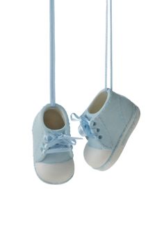 The perfect gift for new parents! Celebrate the arrival of a little boy with this heartwarming and timeless ornament set. Materials: Porcelain Womens Holiday Fashion, Shoe Ornaments, Colorado Outfits, Holiday Trends, Baby Boy Shoes, Gifts For New Parents, The Boy, Boy Baby, New Parents