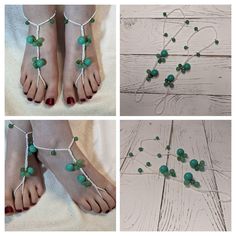 Barefoot Sandals are perfect for a beach wedding, vacation, cruise, fun at the pool, a formal dance when you need to get out of fancy shoes, adding sparkle to plain flip flops, or dressing up your feet for fun. The only part that touches the ground is the loop around your middle toe.  Stretch cord. One size fits most. Giving back:  a portion of profits from these sales will be given to Uniting Pride, an organization that advocates for equality and wellness of the LGBTQ+ communities. unitingpride.org Adjustable Beaded Barefoot Sandals For Beach Wedding, Adjustable Flip Flops For Summer Party, Adjustable Beaded Barefoot Sandals For Party, Adjustable Summer Party Sandals, Summer Beaded Anklets For Beach Wedding, Beaded Anklets For Summer Beach Wedding, Beaded Barefoot Sandals For Summer Beach Wedding, Beaded Anklets For Beach Wedding, Beaded Anklets For Beach Wedding In Summer