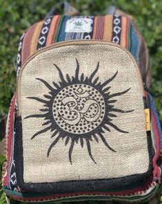 Festival Backpack With Adjustable Strap, Trippy Clothes, Hemp Backpack, Festival Backpack, Hippie Backpack, Hippie Trippy, Hemp Bag, Hippie Lifestyle, Jute Totes