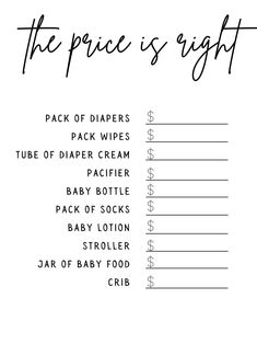 the price is right printable baby diaper coup sheet for $ 1 00 each