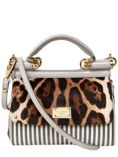 Dolce & Gabbana Dolce And Gabbana Handbags, Leopard Fashion, Animal Print Fashion, Dolce E Gabbana, Animal Prints, Dolce & Gabbana, Beautiful Bags