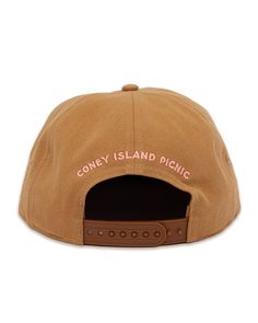 As seen on Hailey Bieber. Adjustable snapback baseball cap with Montauk embroidery at the front. Paneled fabrication finished with a flat brim. Circumference: Adjustable Unisex COLOR VARIATIONS: Ivory w/ Teal & Blue Embroidery Hot Pink w/ White Embroidery Cream w/ Green & Gold Embroidery Red w/ Orange and White Embroidery Light Brown w/ Cream & Pink Embroidery Black w/ White & Gold Embroidery Return Policy Shipping Policy Outdoor Snapback Hat For Baseball Season, Snapback Hat For Baseball Season Outdoor, Snapback Hat For Baseball Season And Outdoor Use, Embroidered Logo Flat Cap For Baseball Season, Brown Snapback Baseball Cap With Embroidered Logo, Brown Cotton Snapback Hat With Flat Brim, Adjustable Trucker Hat With Embroidered Logo And Flat Brim, Adjustable Fitted Hat With Embroidered Logo And Flat Bill, Beach Dad Hat With Flat Bill