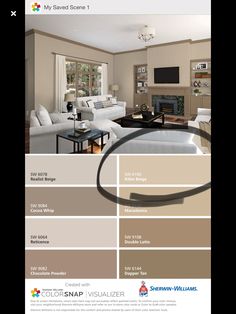 the color scheme for this living room is beige and brown, while the other colors are neutral