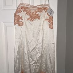 New And Undamaged, Not Vintage La Perla Nightie. Silk/Nylon/ Spandex Blend. Cream Color With Contrasting Lace Details. Size 3 It/36. Made In Italy. Fitted Silk Camisole For Sleep, Fitted Silk Sleeveless Sleepwear, Fitted Silk Sleepwear With Spaghetti Straps, Fitted Sheer Satin Sleepwear, Fitted Cream Sleeveless Sleepwear, Fitted Silk Sleepwear For Spring, White Silk Sleepwear Nightwear, White Silk Sleepwear For Night, White Silk Sleepwear