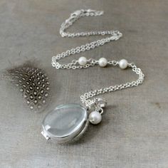 Silver Glass Locket, Bride Bridal Locket, Pearl Locket Necklace, Clear Locket Pendant, Push Present, Antique Teardrop Pendant Jewelry For Wedding, Victorian Teardrop Wedding Necklace, Elegant Handmade Locket Necklace Keepsake, Elegant Handmade Locket Necklace For Keepsakes, Elegant Glass Teardrop Pendant Jewelry, Wedding Jewelry In Silver With Glass, Silver Glass Wedding Jewelry, Elegant Glass Necklace For Keepsake, Elegant Glass Jewelry For Keepsakes