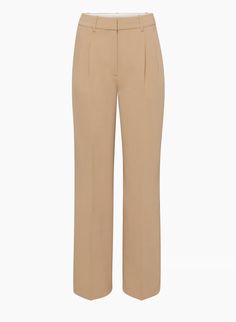 THE EFFORTLESS PANT™ | Aritzia Relaxed Fit Wide-leg Dress Pants For Workwear, Relaxed Fit Wide Leg Workwear Pants, Relaxed Fit Wide Leg Pants With Pleated Waist, Timeless High-waisted Fall Pants, Timeless High-waisted Pants For Fall, Timeless High-waisted Dress Pants For Workwear, Timeless Business Casual Pants, Casual Wide Leg Pants With Straight Hem For Office, Tailored Wide Leg Pants For Work