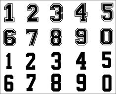 the numbers are black and white, with one number missing from each letter to be added