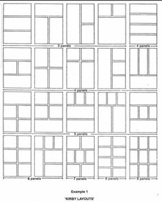 an architectural drawing showing different sections