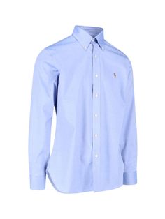 - Light blue Ralph Lauren cotton shirt for man - Button down collar - Long sleeves with buttons at cuffs - Front embroidered contrasting color Pony - Front buttons fastening - Stretch fitGender: MENMaterial: 100% COTTONColor: BLUEMade in: INProduct ID: 712870507002*Import tax/duty will be calculated at checkout (If applicable) Shirt For Man, Blue Ralph Lauren, Ralph Lauren Logo, Cotton Shirts For Men, Zegna Shoes, Top Designer Brands, Equestrian Style, Ralph Lauren Shirt, Button Down Collar