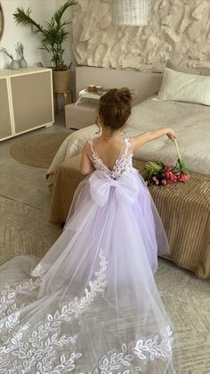 GET READY FOR WEDDING SEASON 2024✨ Buy 2 & more dresses and save 20%🎁delivery 3-4 days only! Beautiful Baby Flower girl dress with shiny lace embroidery and amazing puffy skirt! Pageant Tulle Ball Gown With Lace Trim, Purple Princess Dress With Floral Applique For Wedding, Floral Applique Princess Dress For Pageant, Purple Floral Applique Princess Dress For Wedding, Lace Bodice Gown For Pageant, Pageant Gown With Lace Trim And Tulle, Tulle Gown With Lace Trim For Pageant, Pageant Tulle Gown With Lace Trim, Tulle Gown With Lace Trim For Pageants