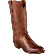 Lucchese N1596.R4 Mens Classics Ranch Hand Leather Boots Tan Burnished Size 8.5 D. Classic Boots With Heel Pull Tab And Almond Toe, Classic Boots With Almond Toe And Heel Pull Tab, Classic Moc Toe Boots With Heel Pull Tab, Classic Leather Boots For Western-themed Events, Classic Snip Toe Boots With Leather Lining, Classic Calf Leather Boots With Snip Toe, Classic Leather-lined Snip Toe Boots, Classic Boots With Leather Sole For Western-themed Events, Classic Leather Sole Boots For Western-themed Events