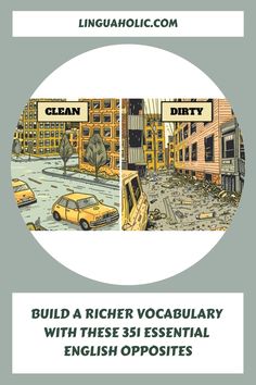 an image of a cartoon scene with the words build a richer vocabular