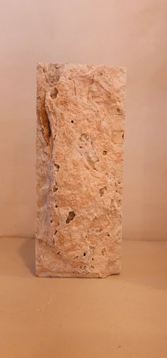 This exquisite travertine pedestal brings an elegant and natural touch to any room. Each piece is meticulously crafted from premium travertine stone, showcasing unique textures and intricate veins that add a distinctive character. The natural variations in color and pattern ensure that no two pedestals are alike, making each one a truly one-of-a-kind addition to your decor. Perfect for displaying art, plants, or decorative items, this pedestal combines timeless beauty with unmatched individualit Pink Travertine, Travertine Pedestal, Pedestal Column, Art Plants, Pinkish Orange, Unique Textures, Flat Face, Travertine Stone, Joshua Tree