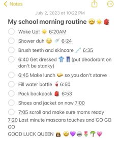 not mine Night Before School, Daily Routine Planner, School Morning, Good Excuses, Making Lunch, Routine Planner, Learning To Say No, Skin Care Recipes, School Essentials