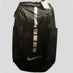 Nike Backpack Black Elite Sports Backpack With Functional Pockets, Nike Black Standard Backpack, Nike Black Backpack For Daily Use, Nike Black Backpack For Outdoor Activities, Nike Rectangular Backpack For Everyday Use, Nike Functional Standard Backpack, Nike Backpack For Everyday Use, Functional Nike Standard Backpack, Sporty Black Rectangular Backpack