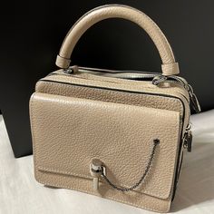 Perfect For Night Out Or Everyday Use! Cross Body Or Hand Held. Cream Color, Cross Body, Crossbody Bags, Leather Bag, Night Out, Bag Lady, Handbags, Cream, Leather