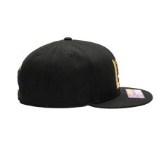 FI Collection LAFC Dawn Snapback Hat This Dawn hat features a front 3D embroidery of the team logo as well as a back embroidery of the year the team was founded. It makes use of team colors for the back embroidery of the year the team was founded to represent your true team spirit! The hat has a high crown and a flat peak that has a contrasting grey underpeak. Fabric: 100% premium polyester Crown: High Closure: Snapback Fit: Structured Peak Type: Flat Size: One size fits most Back Embroidery, 3d Embroidery, The Team, Team Spirit, Snapback Hat, Team Colors, Snapback Hats, Team Logo, The Year