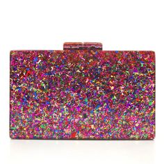 Start your spring and summer off in this Stylish Multi-Color Sequin acrylic clutch. Comes in two styles material: Acrylic Trendy Pink Rectangular Clutch, Multicolor Rectangular Evening Bag For Parties, Trendy Red Party Clutch, Trendy Red Clutch For Parties, Chic Multicolor Evening Bag For Formal Events, Chic Multicolor Evening Bag For Formal Occasions, Elegant Multicolor Rectangular Clutch, Spring Rectangular Evening Bag, Multicolor Rectangular Summer Clutch