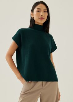 Dencia High Neck Knit Top | Love, Bonito US Green Knit Turtleneck Top, Relaxed Fit Knit Turtleneck Top, Casual Fine Knit Cashmere Top, Green Textured Knit Turtleneck Top, Casual Cashmere Fine Knit Top, Green Cozy Knit Tops, Cozy Green Knit Top, Cozy Textured Knit Turtleneck Top, Casual Cashmere Turtleneck Top