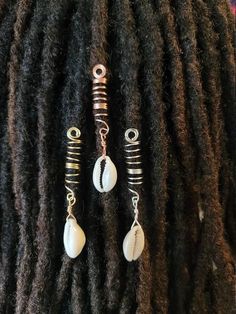 Dreads With Shells, Locs Assessories, Loc Charms Dreadlock Accessories, Loc Accessories Jewelry, Locs With Shells, Loc Charms, Locs Accessories, Loc Accessories, Hair Charm