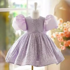 Cute Baby Purple Sequin Formal Dresses Toddler Birthday Pageant Dress – marryshe Baby Purple, Crinoline Skirt, Sequin Formal Dress, Toddler Birthday, Pageant Dress, Pageant Dresses, Waist Length, Toddler Dress, Purple Dress