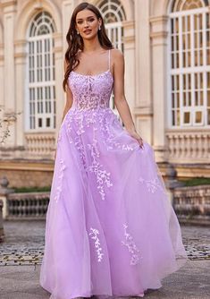 Really Pretty Prom Dresses, Prom Dresses For Enchanted Forest Theme, Lavender Sparkly Dress, Rapunzel Sweet 16 Dress, Highschool Prom Dresses, Rapunzel Prom Dress, Purple Dress Formal Classy, Fun Prom Dresses, Light Purple Prom Dresses