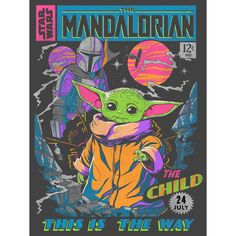 the baby yoda star wars t - shirt with an image of the child on it