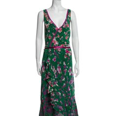 Marchesa Notte Dress Bust: 39.5" Waist: 32" Hip: 39.25" Length: 54.75" Fabric: 64% Rayon, 36% Viscose; Embellishment 100% Polyester See Above Dimensions For Size. Marchesa Notte Dress, Marchesa, Colorful Dresses, Size 12, Midi Dress, Womens Dresses, Green, Fabric, Women Shopping