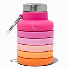 Now it's easier than ever to take your water bottle with you on the go! This water bottle collapses down to a compact size when not in use, so just tuck it into your backpack or suitcase, or attach it to your bag with the handy carabiner clip. When you're ready to fill it, just pull gently to expand it into a regular-size bottle. It's the new essential you won't want to travel without. It's also perfect for school, the beach, or the gym. Quirky Maximalist, Kawaii Water Bottle, Mini Water Bottle, Ella Jane, Beach Clips, Disney Princess Comics, Mini Water Bottles, School Water Bottles, Collapsible Water Bottle