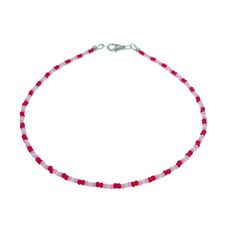 Cute red and pink seed bead choker necklace is perfect for Valentines Day or any other special occasion. This cute pink choker showcases tiny red, pink and white glass seed beads in an eye catching pattern. Sturdy lead and nickel free lobster clasp ensures a secure and comfortable fit. The charming pink beaded necklace will make an excellent gift for women. Measurements(approx, see 3rd photo) Necklace Length:14"(including clasp) Beads:3 mm Pink Choker With Colorful Beads For Gift, Pink Beaded Choker With Round Beads, Pink Choker With Round Tiny Beads, Red Round Beads Necklace For Valentine's Day, Red Round Beaded Necklaces For Valentine's Day, Valentine's Day Red Beaded Necklaces, Pink Beaded Choker For Gift, Adjustable Red Choker With Tiny Beads, Valentine's Day Pink Beaded Necklaces