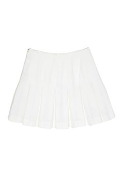 Is there anything more classic than a tennis skirt? Made with pleated cotton, this timeless closet staple will elevate any look. Pair this Michael Kors beauty with your favorite bodysuit and chunky cardigan. Size 6 100% Cotton Made in Italy Pleated, A-line silhouette Fully lined Hidden side zipper Very light marks on side Waist 29" Total length 17" Solid Color Summer Tennis Skirt With Pleated Hem, Solid Color Pleated Tennis Skirt For Summer, Chic Fitted Pleated Tennis Skirt, Classic Pleated Cotton Skort, Elegant Spring Tennis Skirt With Pleated Hem, Elegant Summer Skort With Pleated Hem, Elegant Spring Pleated Tennis Skirt, Elegant Spring Skort With Pleated Hem, Elegant Spring Pleated Skort