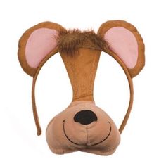 the head of a stuffed animal with ears