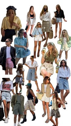 New York Summer Outfits Street Style, Capsule Wardrobe Casual, Outfit Planner, Hot Summer Outfits, New York Summer, Summer Shorts Outfits, Sophisticated Outfits