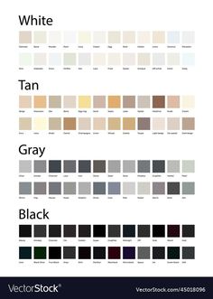 the different shades of paint for walls and ceilings