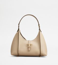 Woman BEIGE T Timeless Hobo Bag in Leather Small XBWTSBS0200Q8EPZC600 Timeless Beige Shoulder Bag With Silver-tone Hardware, Beige Business Shoulder Bag With Silver-tone Hardware, Formal Tan Bags With Silver-tone Hardware, Elegant Tan Hobo Shoulder Bag, Business Shoulder Bag In Tan With Silver-tone Hardware, Timeless Formal Hobo Bag With Leather Handles, Business Hobo Bag With Metal Hardware, Tan Shoulder Bag With Palladium Hardware In Calf Leather, Tan Calf Leather Shoulder Bag With Palladium Hardware