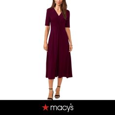 in stock Short Sleeve Purple Fall Dress, Purple Short Sleeve Dress For Fall, Short Sleeve Purple Dress For Fall, Elegant Burgundy Short Sleeve Midi Dress, Chic Short Sleeve Burgundy Dress, Chic Burgundy Short Sleeve Dress, Bare Beauty, Easter Shopping, Quilted Coverlet