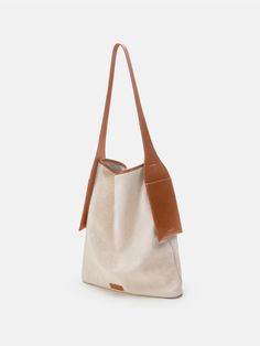 Medium Drippy Tote Bag - Canvas Modern Canvas Bags For On-the-go, Modern Brown Canvas Bag For On-the-go, Modern Large Capacity Canvas Bag For On-the-go, Double Handle Canvas Bag For On-the-go, Canvas Laptop Shoulder Bag For On-the-go, Versatile Beige Hobo Bag For Daily Use, Modern Large Capacity Beige Hobo Bag, Modern Beige Large Capacity Hobo Bag, Beige Canvas Bag With Leather Handles For On-the-go