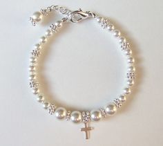 Baptism Bracelet First Communion Gift Flower Girl Bracelet Flower Girl Gift Flower Girl Jewelry Pear Elegant Pearl Rosary Bracelet For Baptism, Elegant Pearl Jewelry For Confirmation, Elegant Adjustable Pearl Bracelet For Baptism, Elegant Silver Pearl Bracelet For Baptism, White Hypoallergenic Pearl Bracelet For First Communion, Hypoallergenic White Pearl Bracelet For First Communion, Elegant Rosary Bracelet With Round Beads For Baptism, Elegant Pearl Bracelet For First Communion, Elegant Silver Pearl Bracelet For First Communion